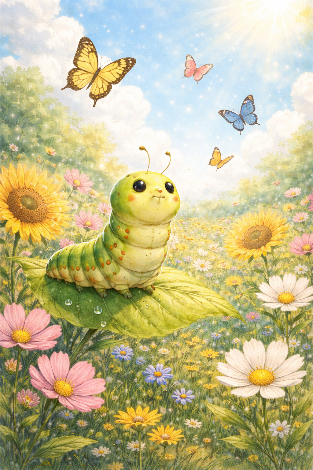 La chenille qui avait oublié qu’elle était papillon.